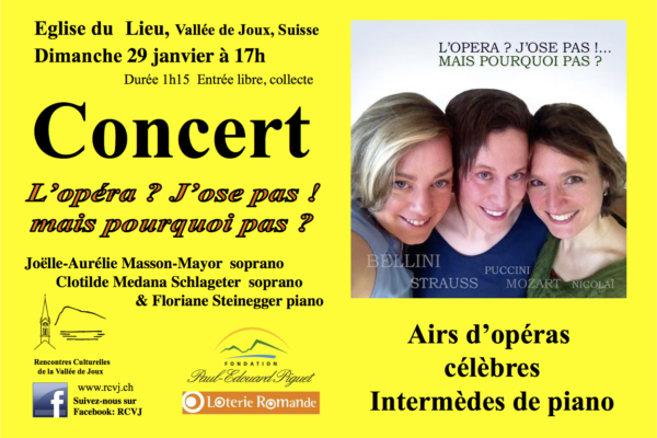 L’opéra ? J’ose pas ! Mais pourquoi pas ?