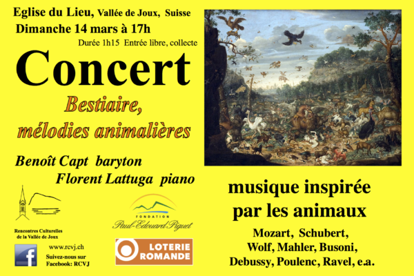 Bestiaire, mélodies animalières