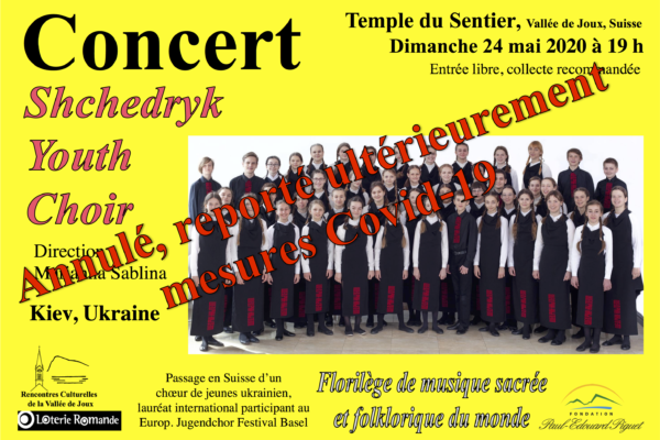 ANNULE – Shchedryk Youth Choir