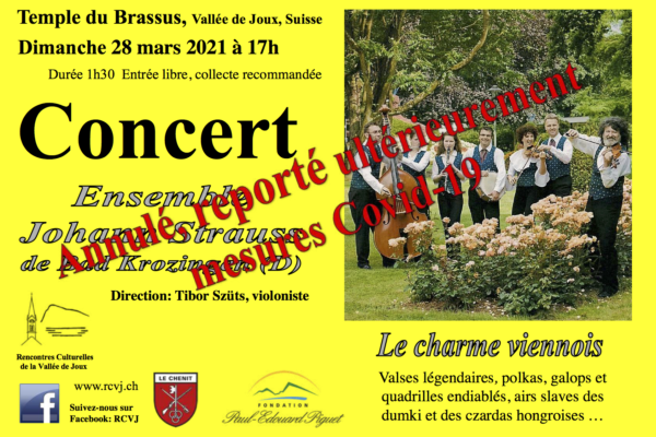 Ensemble Johann Strauss de Bad Krozingen (D) – annulation