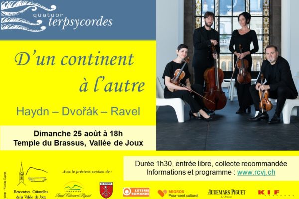 Quatuor Terpsycordes : « D’un continent à l’autre »