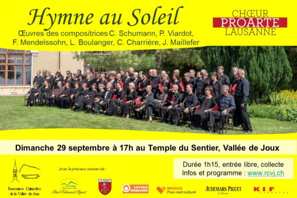 Hymne au Soleil – Chœur Pro Arte Lausanne