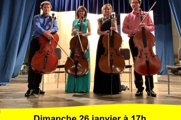 « Autour des danses » : un voyage musical pour quatre violoncelles