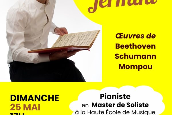Œuvres de Beethoven, Schumann et Mompou avec le jeune pianiste Andrea Jermini