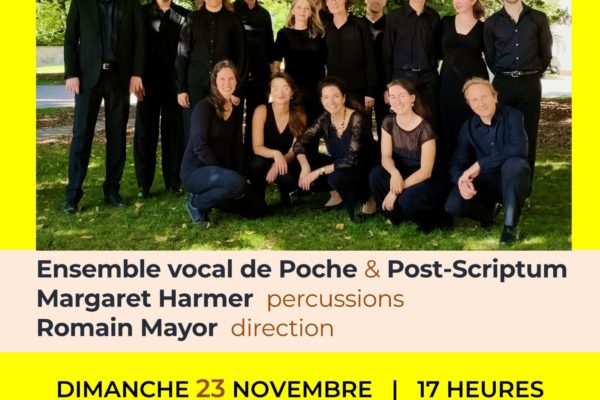 « From Death to Birth » avec l’Ensemble vocal de Poche et Post-Scriptum