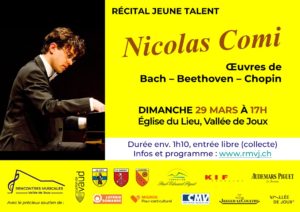 Récital « Jeune talent » – Nicolas Comi