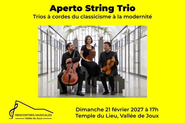 Aperto String Trio – Du classicisme à la modernité